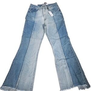 Rue21 Two-Tone Blue Flare Jeans